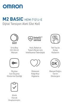 M2 Basic HEM-7121J-E Koldan Tansiyon Ölçer