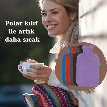 Fashy 6530-42 Polar Kılıflı Sıcak Su Torbası - Kırmızı