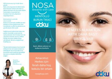 Nosa Mentollü Nefes Açıcı Burun Tıkacı - 2 Adet