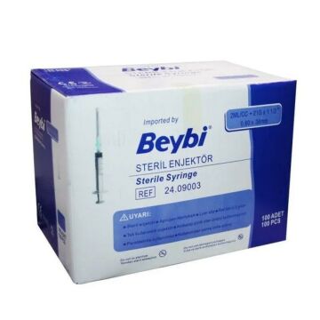 Beybi 2cc Enjektör Yeşil Uç - 100 Adet