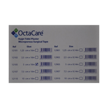 Octacare Kağıt Flaster 5 cm x 10 m - 6 Adet