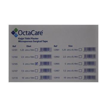 Octacare Kağıt Flaster 5 cm x 10 m - 6 Adet