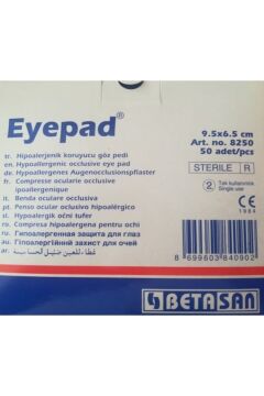 Eyepad Steril Yapışkanlı Göz Pedi 6,5 x 9,5 cm - 50 Adet