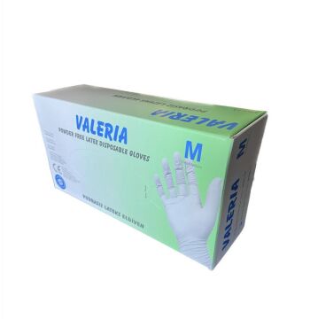 Valeria Lateks Pudrasız Muayene Eldiveni Medium - 100 Adet