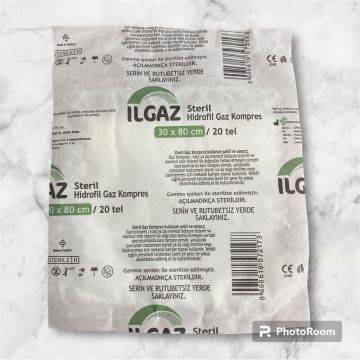 Ilgaz Steril Hidrofil Gaz Kompres 30x80cm-10 Adet 30x80cm-10 Adet