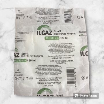 Ilgaz Steril Hidrofil Gaz Kompres 30x80cm-10 Adet 30x80cm-10 Adet