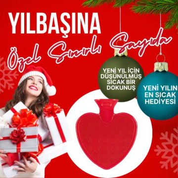 Fashy Kalp Şekilli Sıcak Su Torbası 0,7 L 6411-40 Şeffaf Kırmızı