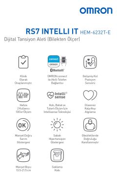 Omron Rs7 Intelli It HEM-6232T-E Bilekten Ölçer Tansiyon Aleti