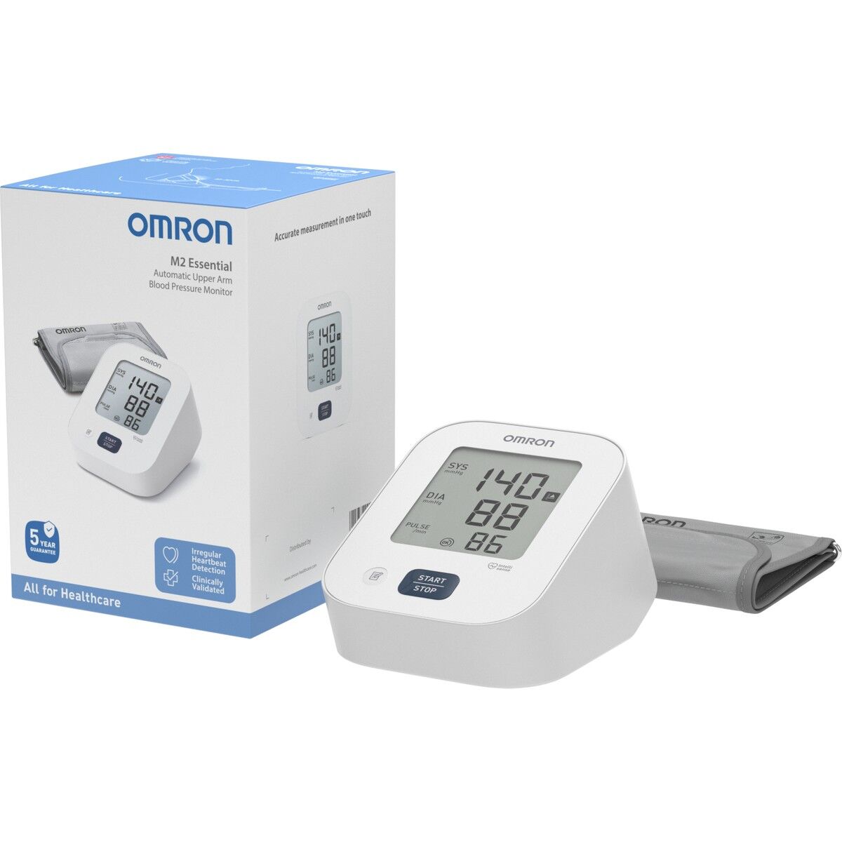 Omron M2 Essential HEM-7188-E Koldan Ölçer Dijital Tansiyon Aleti 30 Ölçüm Hafızalı