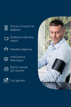 Omron HEM-7600T-E Evolv Kablosuz Koldan Ölçer Tans